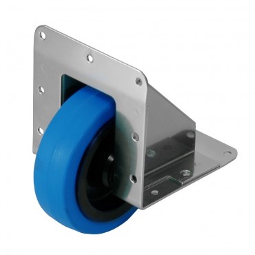 100mm Heavy Duty Zinc Edge Castor with Blue Wheel